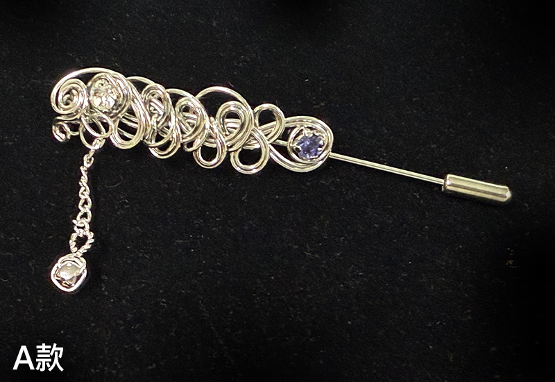 纍花絲瑬金系列-繁花典雅胸針